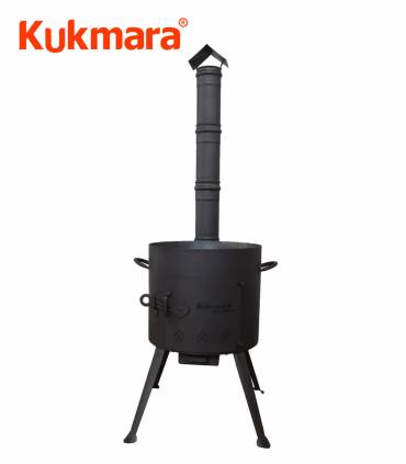 Feuerofen Utschak mit Schornstein für Kazan 12 Liter, Ø ca. 40 cm, H: 130 cm  Kukmara