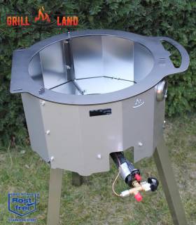 Feuerofen Utschak mit 3-Fuß Hockerkocher, Gaskocher Tisch, Tagan GLTG-38S