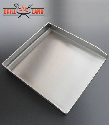 Edelstahl Grillplatte | Plancha Größe - 28 x 30 cm | Passend für Design Holzkohlegrill Grill-Land