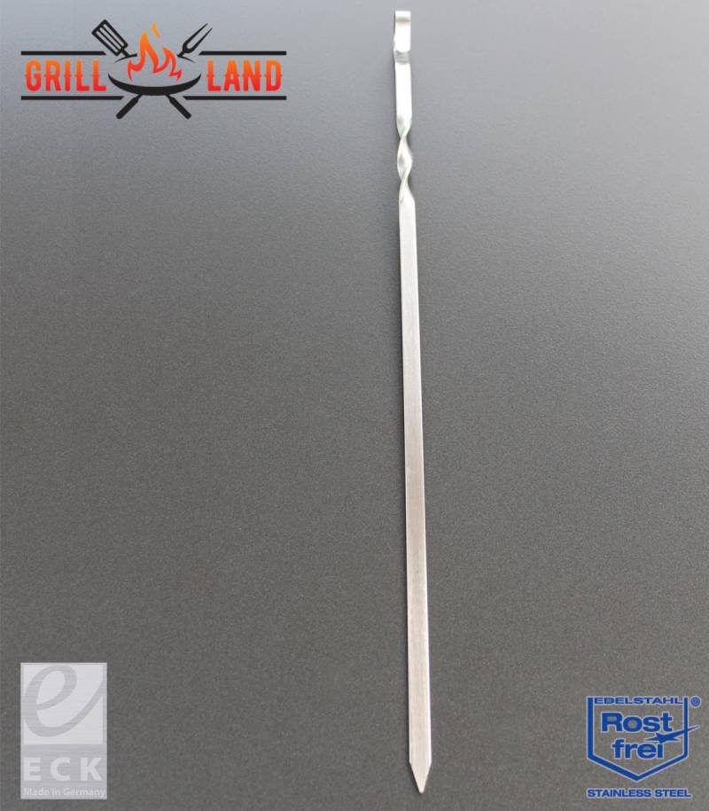 20 Stück Edelstahl Grillspieße 30cm - Mit Kebab Maker Für Fleisch Und Gemüse