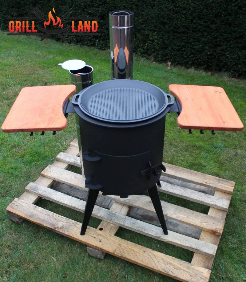 Grilldeckel aus Gusseisen Robari für 12-15 Liter Kasan
