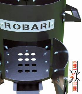Feuerofen Utschak/Utchak Robari mit Schornstein und 2 Ablagen für Kazan 8 - 10 Liter, Feldküche, Feuertonne für Feuerplatte