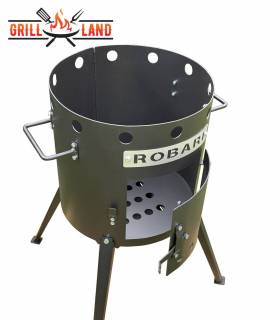 Feuerofen Utschak/Utchak 40 cm Robari U40E für Kazan 12 - 15 Liter, Feldküche, Feuertonne für Feuerplatte