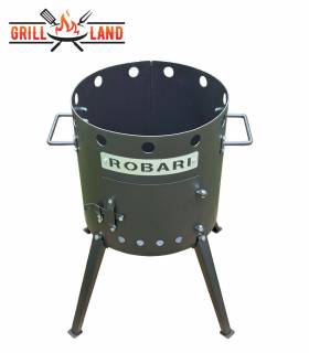 Feuerofen Utschak/Utchak 40 cm Robari U40E für Kazan 12 - 15 Liter, Feldküche, Feuertonne für Feuerplatte
