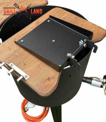 Feuerofen Utschak KOMFORT 37 cm mit 3-Fuß Hockerkocher, Gaskocher Ofen, Stahl 3mm